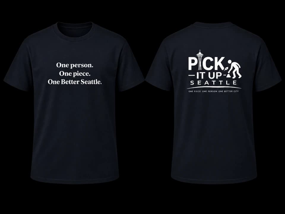 One Person. One Piece. One Better Seattle. Unisex Tee product image